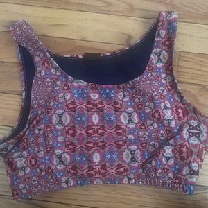 Psychedelic pattern sports bra medium